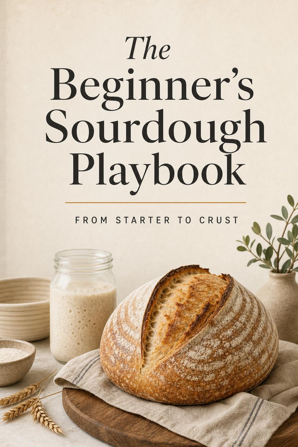 Ebook cover for the beginner's guide to sourdough